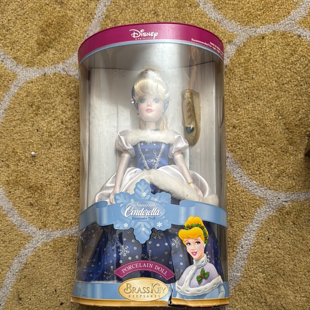 Disney Cinderella Porcelain Doll in Blue Gown